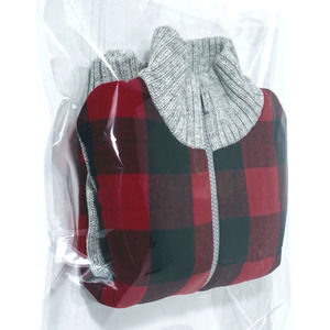 Cat & Jack Toddler Boys' Buffalo Check Sherpa Lined Zip-Up Red Jacket - Size 18M